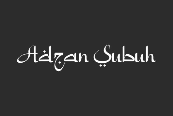 Adzan Subuh: A Display Font That Blends Arabic Grace with Modern Clarity