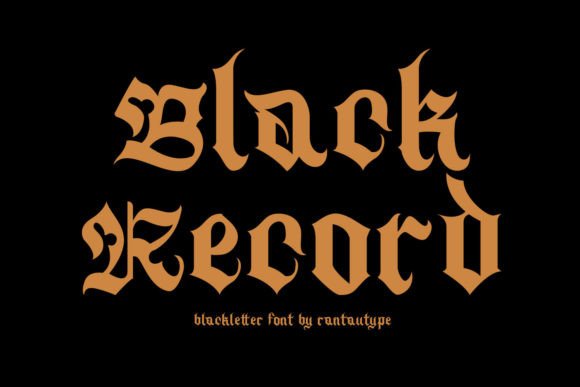 Blackrecord: The Medieval Display Font for Bold Web Design