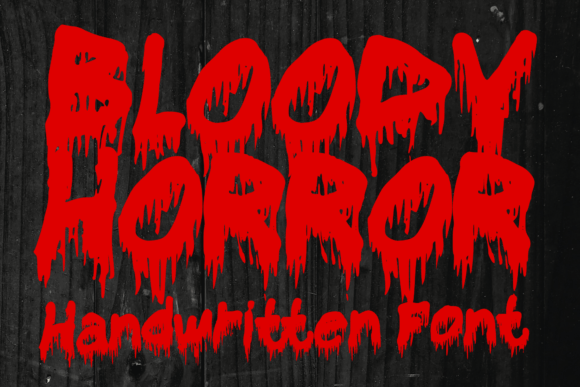 Bloody Horror: The Ultimate Display Font for Spooky Branding