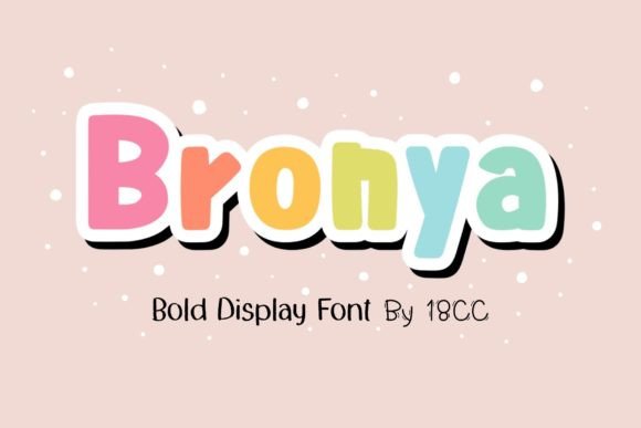 Bronya: A Bold Display Typeface for Modern Web Design