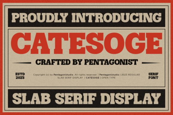 Catesoge: The Bold Display Typeface for Scroll-Stopping Campaigns