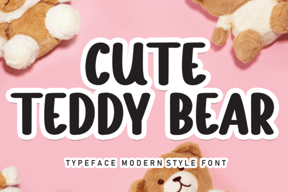 Cute Teddy Bear: A Soft Display Typeface for Editorial Design
