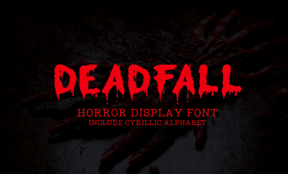 Deadfall: The Ultimate Horror Display Font for Crafters