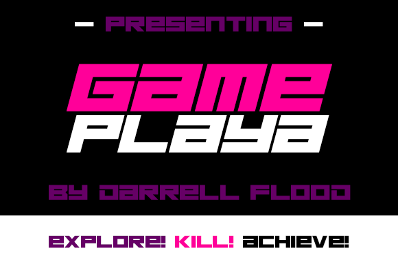 Game Playa: A Futuristic Display Font for High-Tech Branding