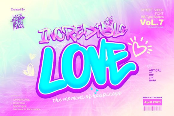 Incredible Love: A Display Font for Bold Web Design