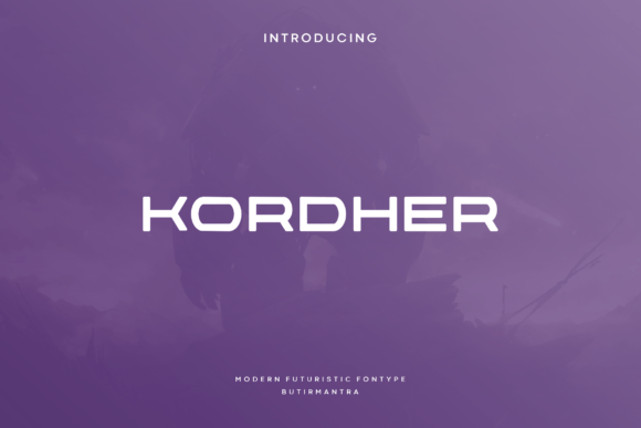 Kordher: The Futuristic Display Font for Handmade Branding