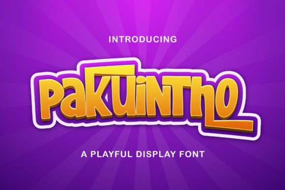 Pakuintho: The Playful Display Font for Memorable Branding