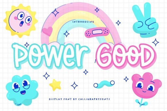 Power Good Typeface: A Joyful Display Font for Digital Brands