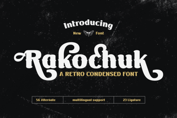 Rakochuk: The Retro Display Font for Authentic Small Business Branding