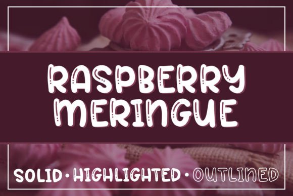 Raspberry Meringue: A Playful Display Typeface for Bold Branding