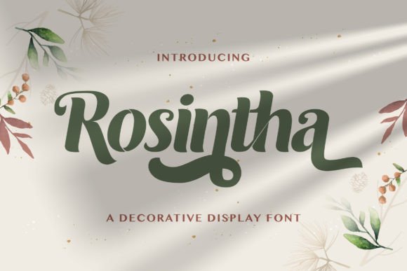 Roshinta: A Playful Display Font for Modern Brand Identity