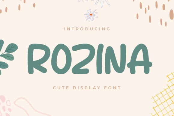 Rozina: A Playful Display Font for Authentic Brand Identity
