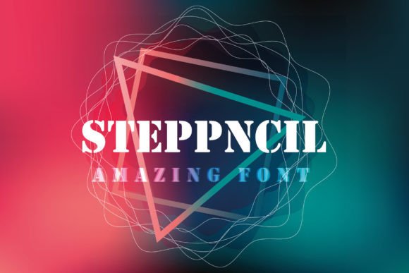 Steppncil: The Quirky Display Font That Brings Handmade Magic to Life