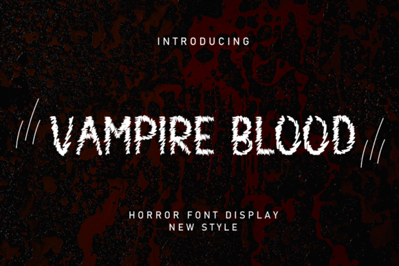 Vampire Blood: A Spooky Display Typeface for Web Design